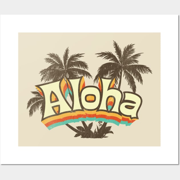 Aloha Palm Trees Wall Art by Wright Art